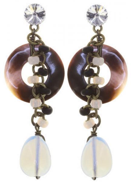 Domino Massai Goes Fishing earrings - Konplott